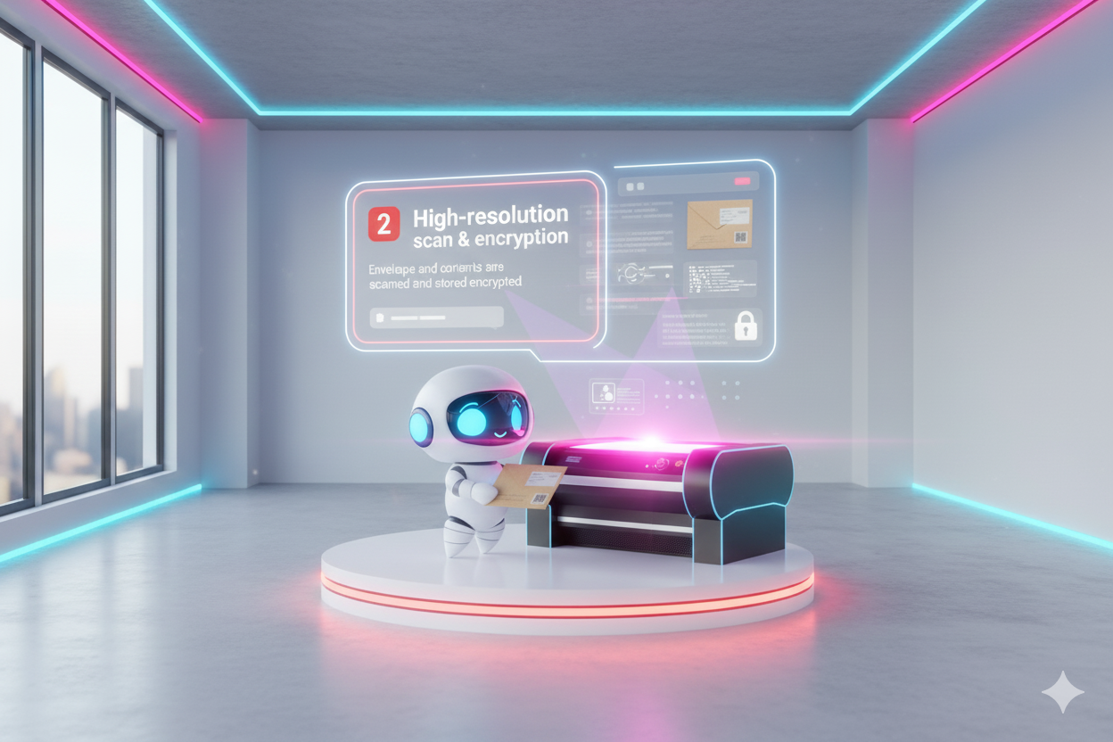 High-res scan & encryption