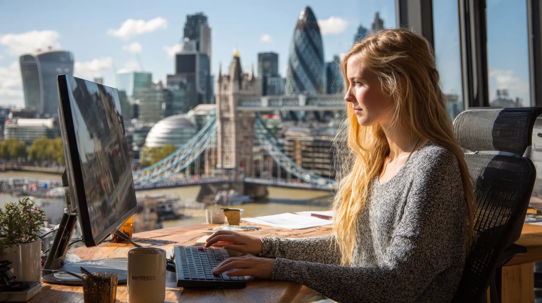 A Central London virtual office address — Shoreditch skyline background