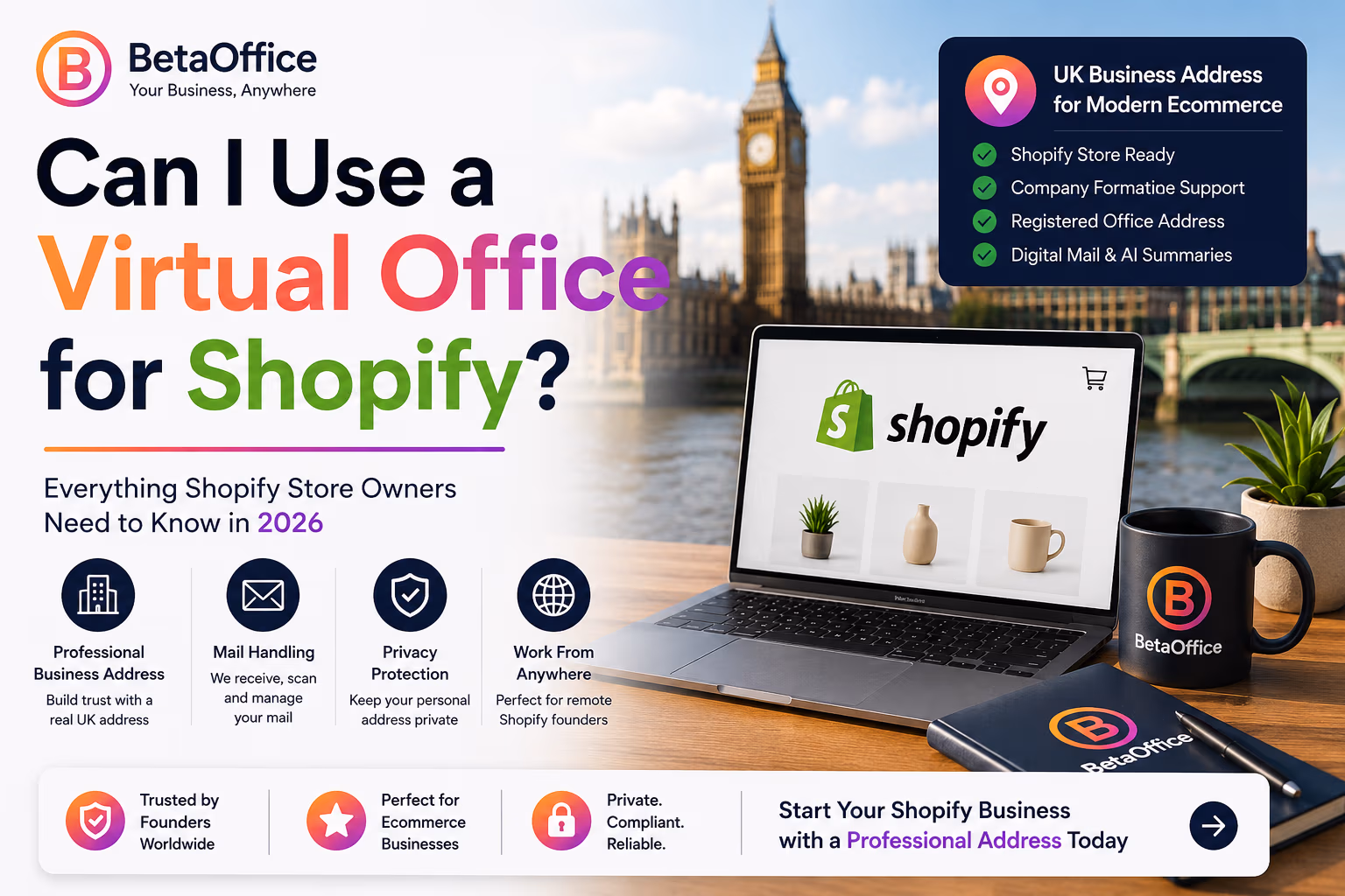 Can I Use a Virtual Office for Shopify? (2026 Guide)
